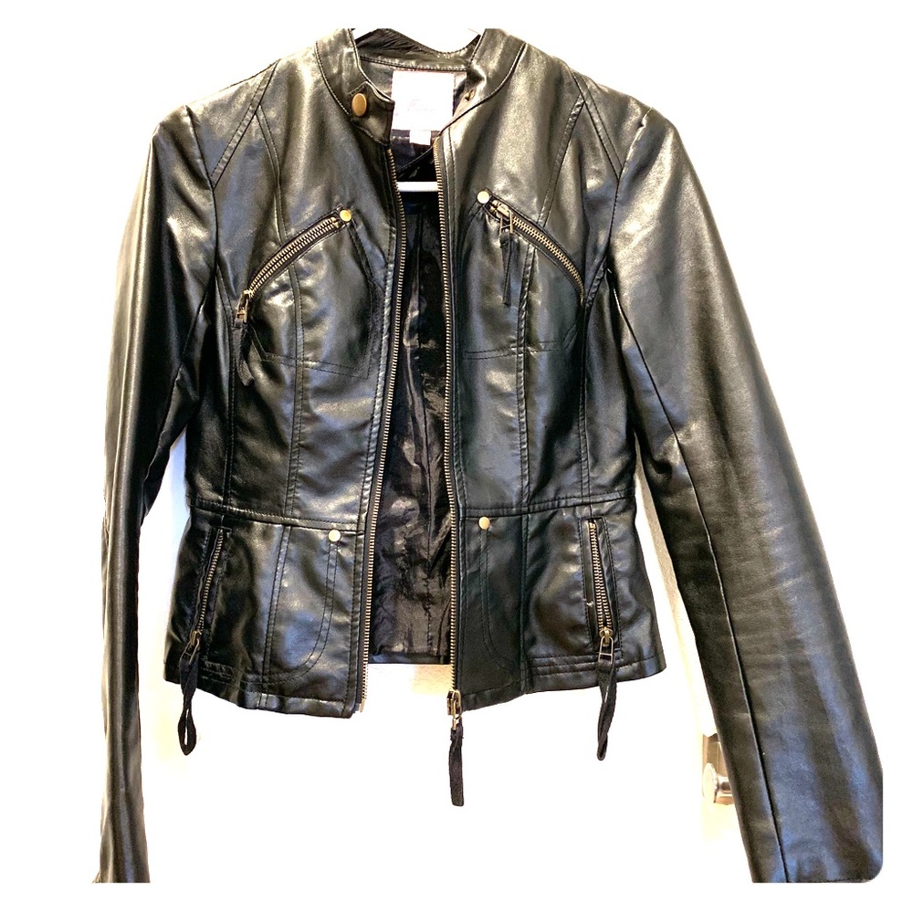 Black Romeo + Juliet faux leather jacket